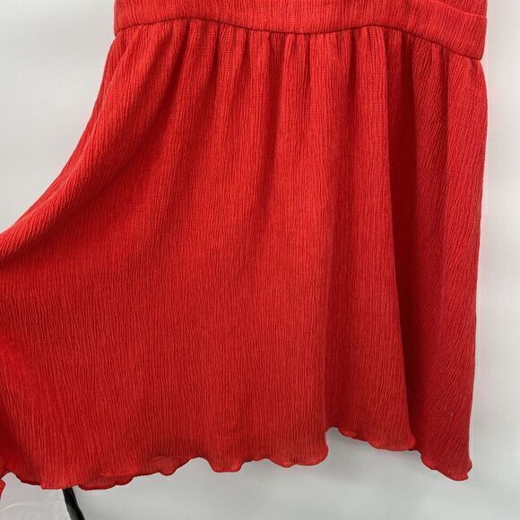 Chloe Oliver Anthropology NWT Knee Lengh Dress Red‎ Size Large - Picture 5 of 7